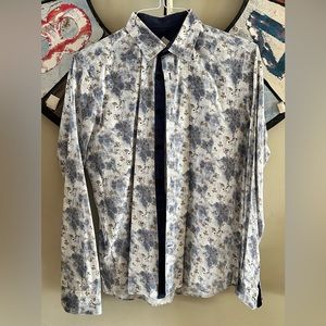 Lief Horsens Long Sleeved Dress Shirt Size M